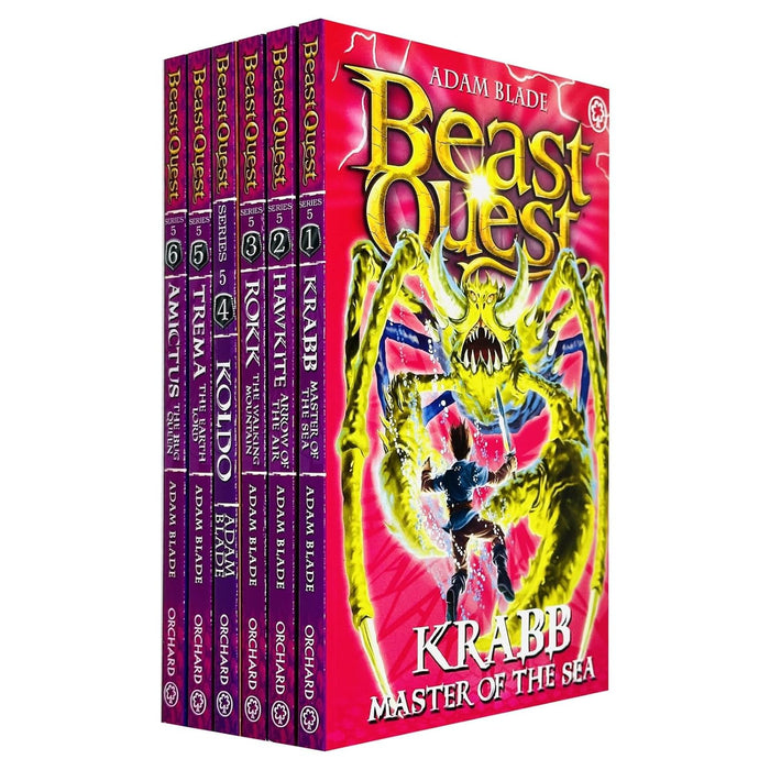 Beast Quest Pack: Series 5, 6 books,(Amictus The Bug Queen, Koldo The Arctic Warrior)