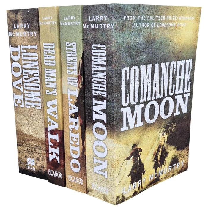 Lonesome Dove Series 4 Books Collection (Lonesome Dove, Streets of Laredo, Dead Man's Walk & Comanche Moon)