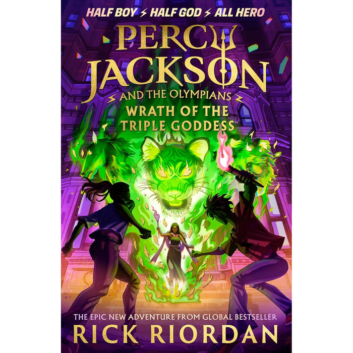 Percy Jackson and The Olympians Series By  Rick Riordan 2 Books Set (The Chalice of the Gods, Wrath of the Triple Goddess(HB))