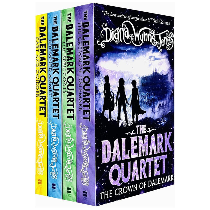 Diana Wynne Jones Dalemark Quartet Series 4 Books Collection Set (Cart and Cwidder)