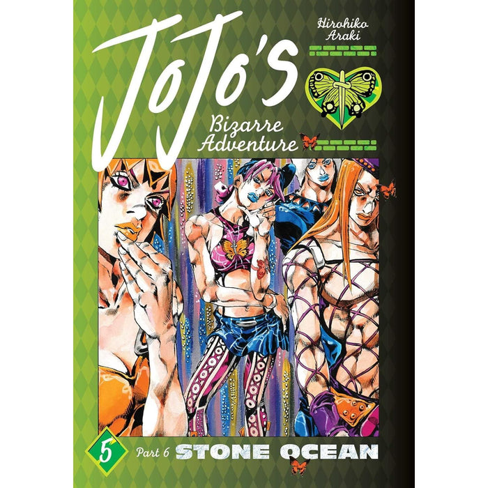 JoJo's Bizarre Adventure: Part 6 - Stone Ocean 5 Books Collection Set (Vol 1-5)