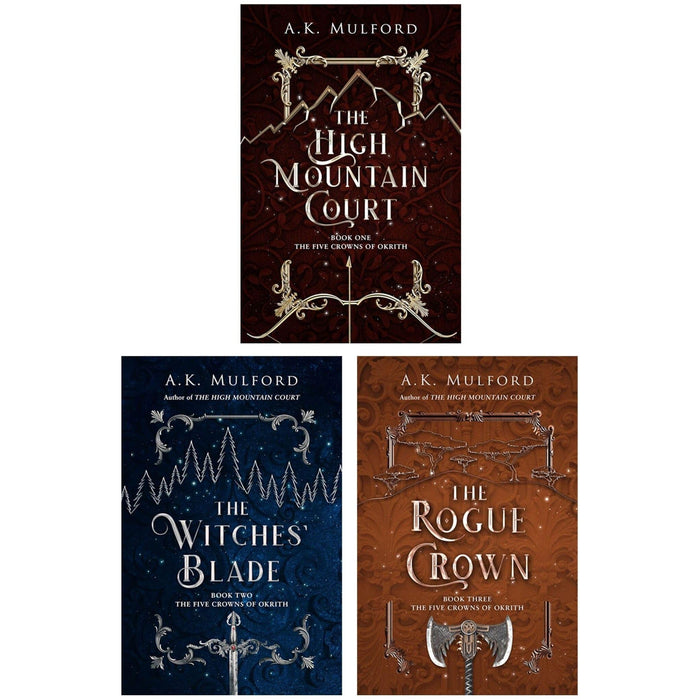 The Five Crowns of Okrith Series 3 Books Collection Set (The High Mountain Court, The Witches' Blade and The Rogue Crown)