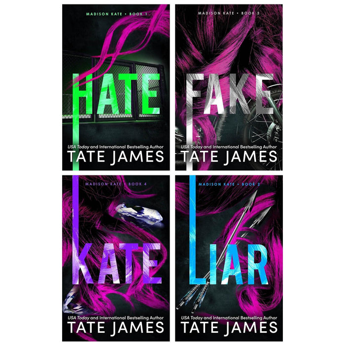 Madison Kate Series 4 Books Collection Set (Hate, Liar, Fake and Kate)