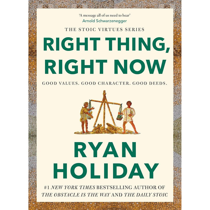 Ryan Holiday 2 Books Set ( Right Thing, Right Now & Lives of the Stoics) (HB)