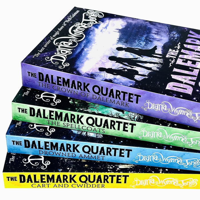 Diana Wynne Jones Dalemark Quartet Series 4 Books Collection Set (Cart and Cwidder)