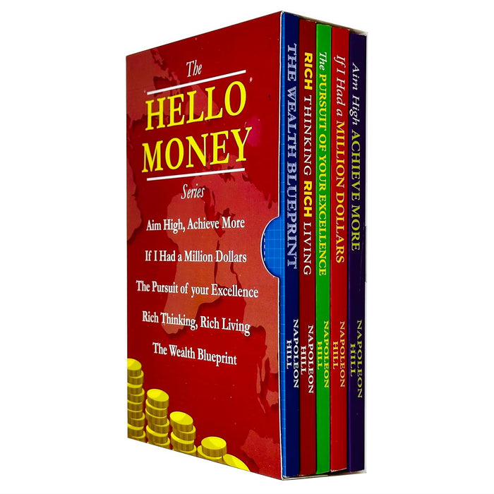 The Hello Money Series Collection 5 Books Set By Napoleon Hill (Aim High Achieve More)