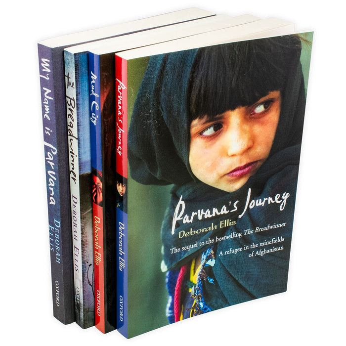 Deborah Ellis 4 Books Collection Set (My Name is Parvana, Parvana's Journey, Mud City and The Breadwinner)