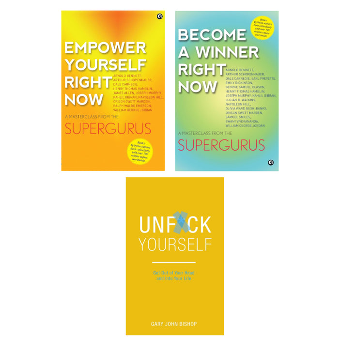 Empower Yourself Right Now , Become a Winner Right Now , Unf*ck Yourself 3 Books Set