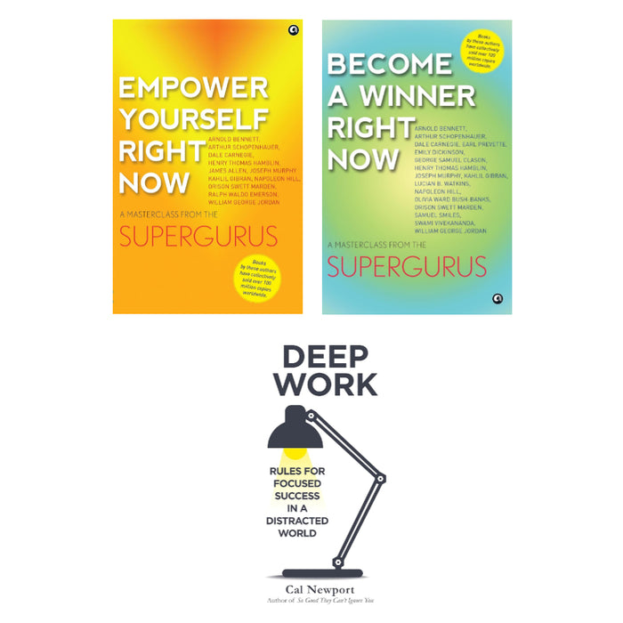 Empower Yourself Right Now , Become a Winner Right Now ,Deep Work 3 Books Set