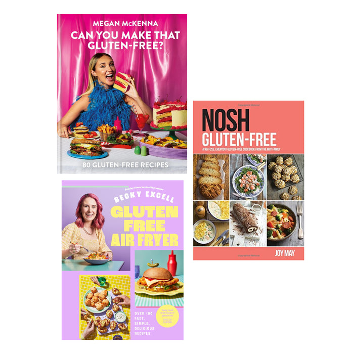 Can You Make That Gluten-Free?(HB), Gluten Free Air Fryer(HB), NOSH Gluten-Free 3 Books Set