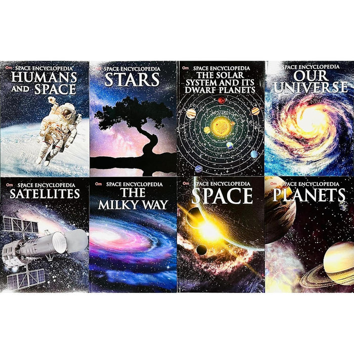 Encyclopedia Of Space Set Of 8 Books (Space, Our Universe, Planets, Milky Way, Satellites)