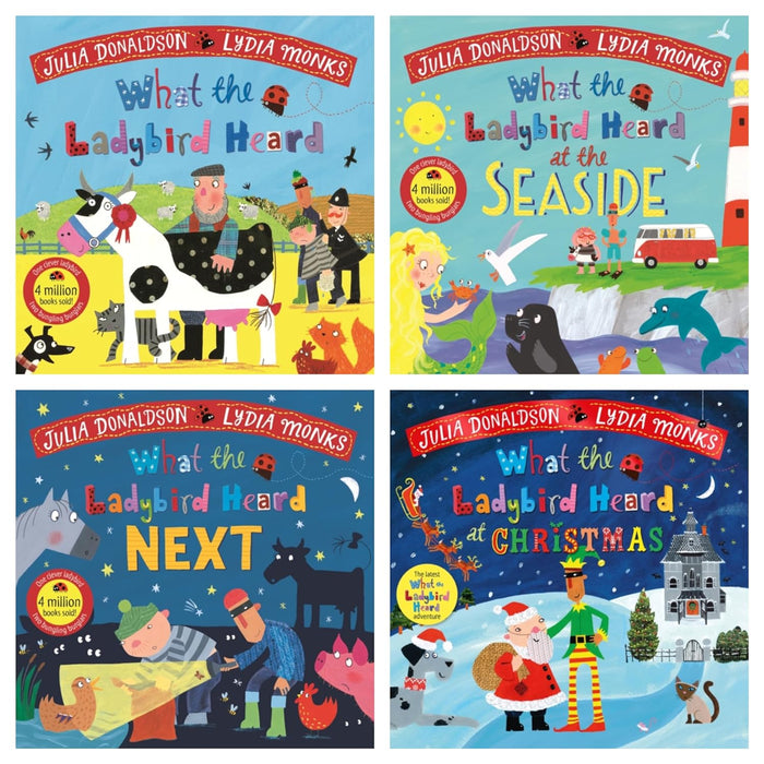 Julia Donaldson What the Ladybird Heard 4 Books Set (What the Ladybird Heard, What the Ladybird Heard Next) - The Book Bundle