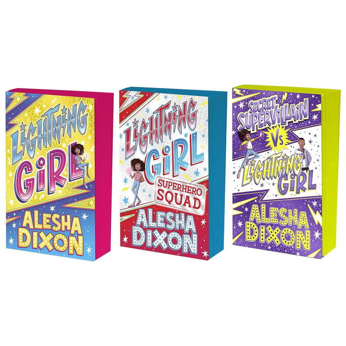 Alesha Dixon Lightning Girl 1-3 Books Collection Set (Lightning Girl, Superhero Squad, Secret Supervillain)