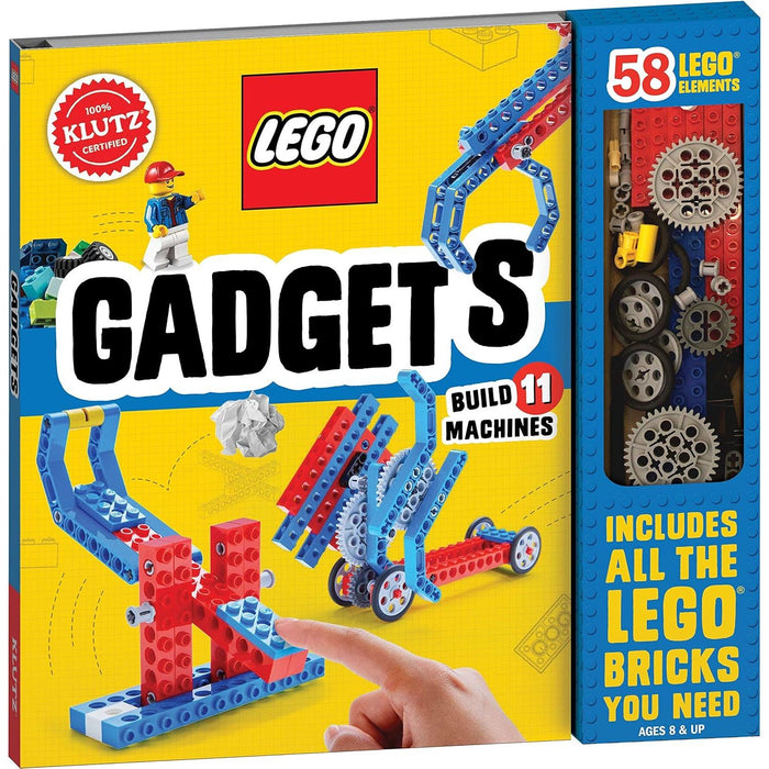 LEGO Gadgets (Klutz) & [Spiral-bound] Lego Chain Reactions 2 Books Collection Set