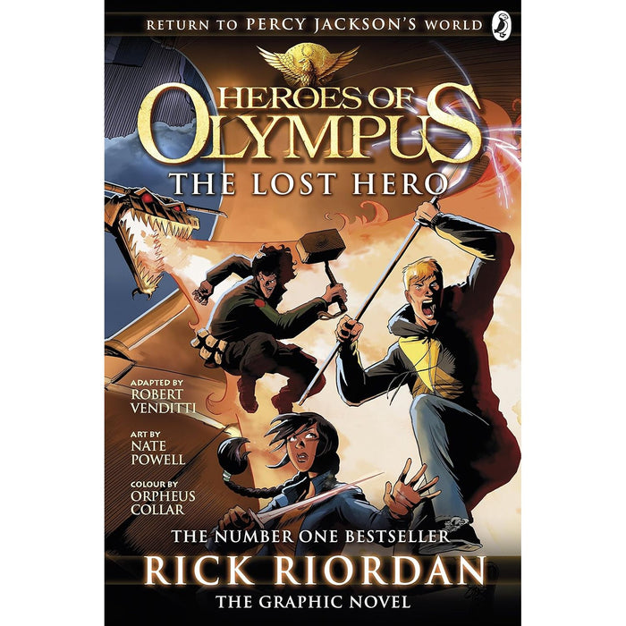 The Heroes of Olympus: The Graphic Novel 3 Books Set By  Rick Riordan  (The Lost Hero, The Son of Neptune,  Heroes of Olympus, the Book Three: Mark of Athena)