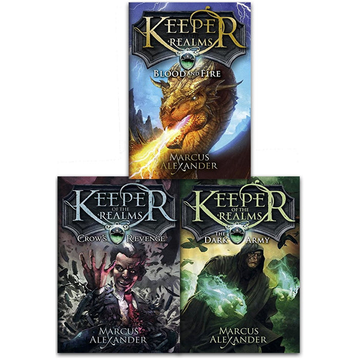 Keeper Of The Realms Trilogy 3 Books Collection Set By Marcus Alexander (Young Adult, Magic, Fantasy and Adventure Series)