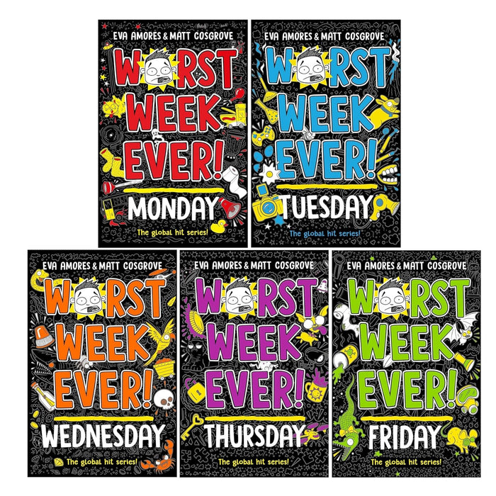 Worst Week Ever! Series 5 Books Collection Set (Worst Week Ever! Monday)