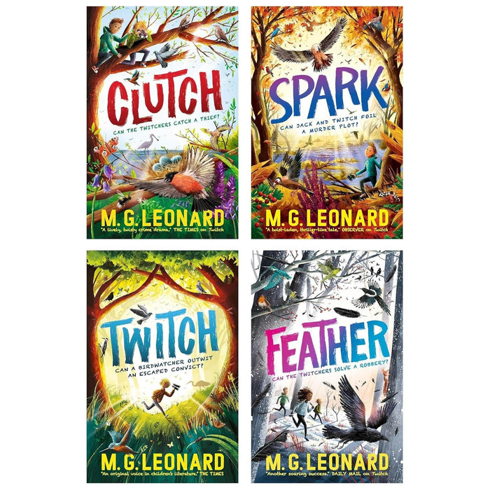 The Twitchers Series 4 Books Collection Set (Twitch, Spark, Clutch & Feather) - The Book Bundle