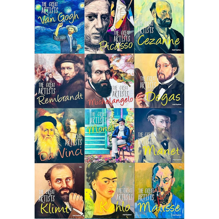 The Great Artist Pack 1 (Set of 12 Books) (Van Gogh, Picasso, Cezanne, Rembrandt)