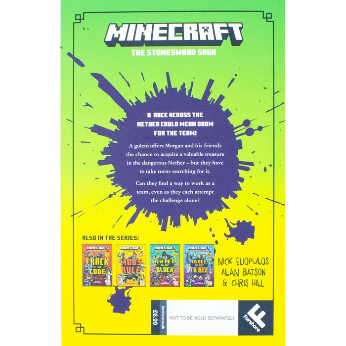 Minecraft Stonesword Saga Series 5 Books Set by Nick Eliopulos (Golem’s Game )