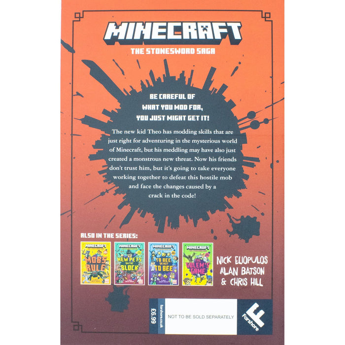 Minecraft Stonesword Saga Series 5 Books Set by Nick Eliopulos (Golem’s Game )