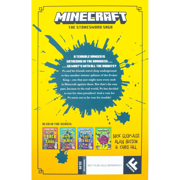 Minecraft Stonesword Saga Series 5 Books Set by Nick Eliopulos (Golem’s Game )