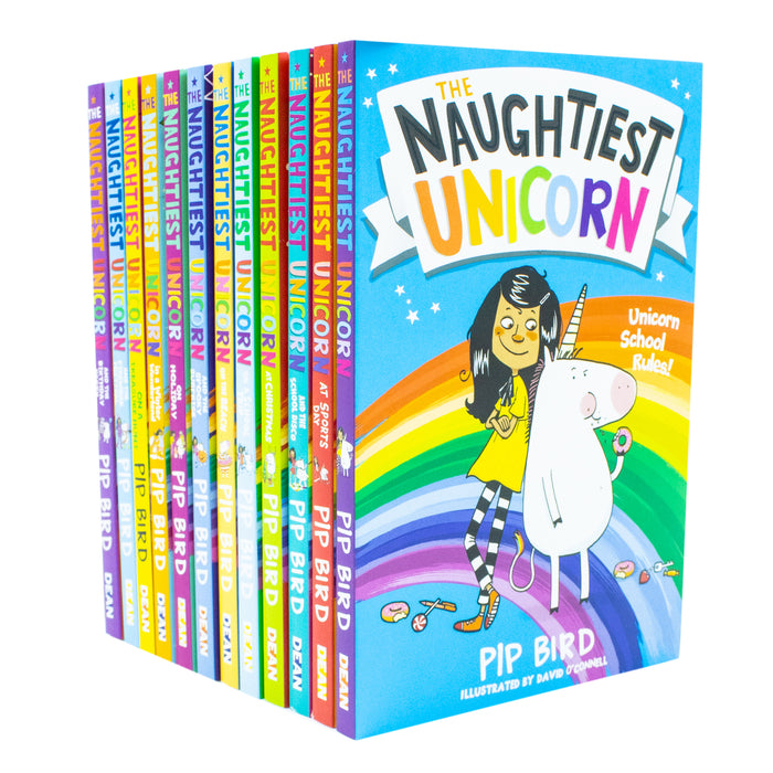 The Naughtiest Unicorn Series 12 Books Collection Set by Pip Bird (Naughtiest Unicorn, Sports Day, School Disco, Christmas, School Trip )