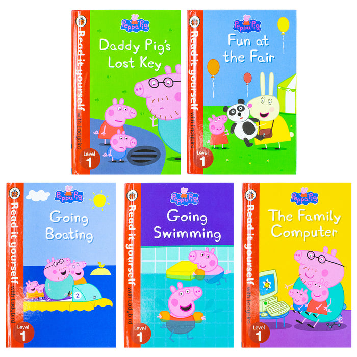 Peppa Pig Read It Yourself with Ladybird Level 1: 5 Books Collection Set