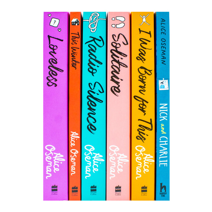 Alice Oseman Collection 6 Books Set (Solitaire, Loveless, This Winter, Radio Silence, Nick and Charlie, I Was Born for This)