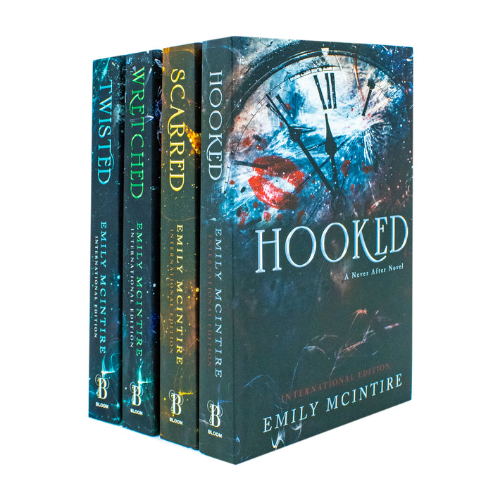 Emily McIntire Never After Series Collection 4 Books Set (Hooked, Scarred, Wretched, Twisted)