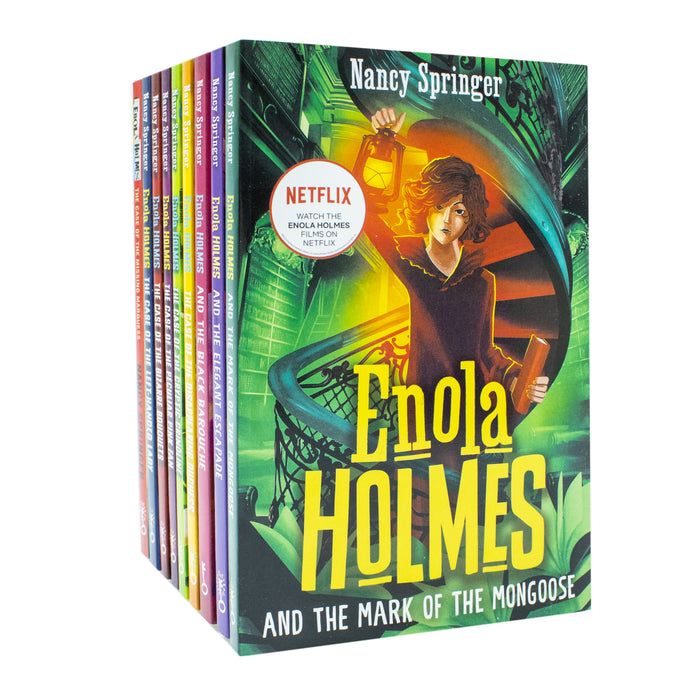 Enola Holmes 9 Books Collection Set By Nancy Springer(The Case of the Missing Marquess)