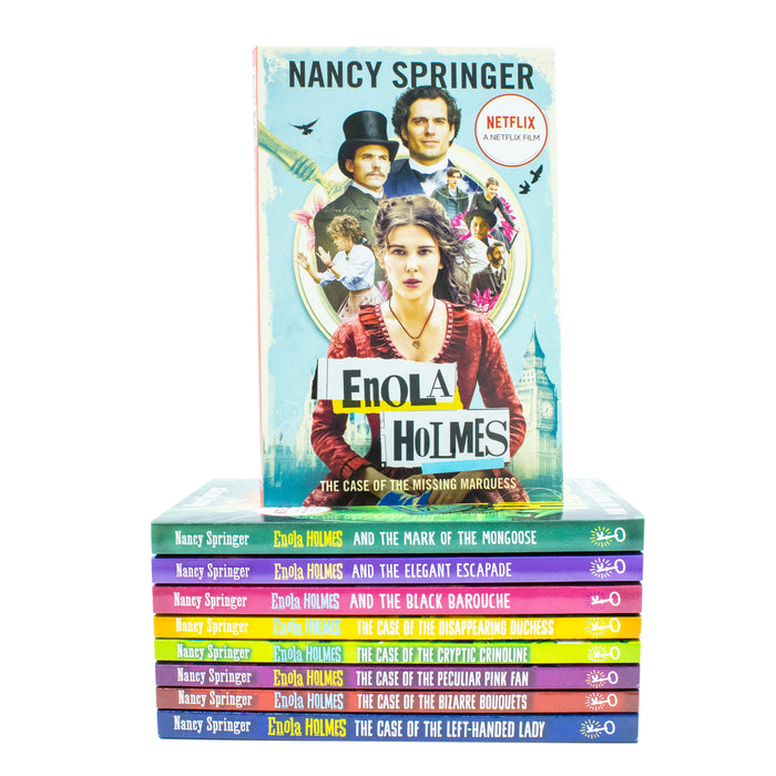 Enola Holmes 9 Books Collection Set By Nancy Springer(The Case of the Missing Marquess)