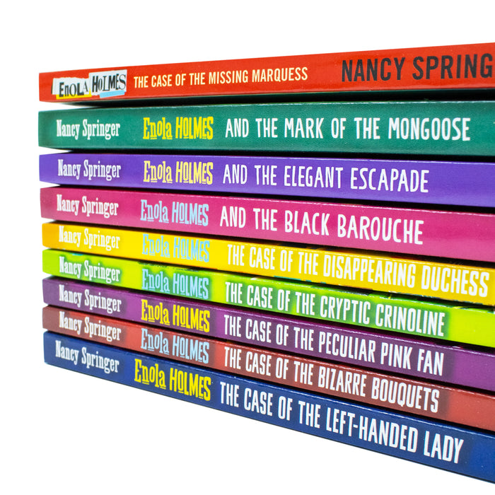 Enola Holmes 9 Books Collection Set By Nancy Springer(The Case of the Missing Marquess)