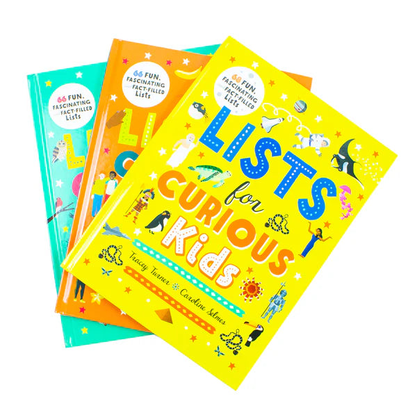 Lists for Curious Kids Collection 3 Books Box Set By Tracey Turner, Rachel Delahaye (Lists for Curious Kids, Human Body & Animals)