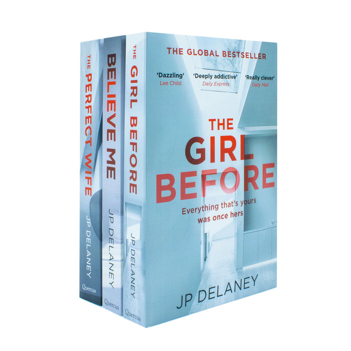 JP Delaney 3 Books Collection Set (The Girl Before, Believe Me & The Perfect Wife)