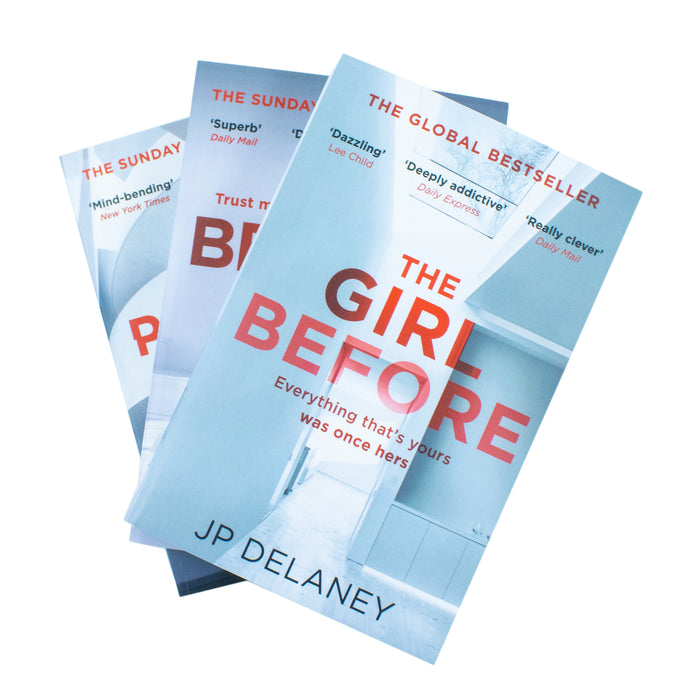 JP Delaney 3 Books Collection Set (The Girl Before, Believe Me & The Perfect Wife)