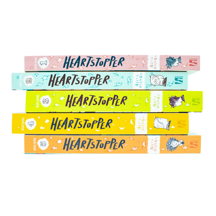 Heartstopper Series by Alice Oseman 5 Books Collection Set (Volumes 1-5)