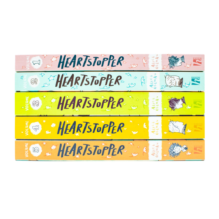 Heartstopper Series by Alice Oseman 5 Books Collection Set (Volumes 1-5)