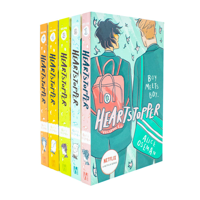 Heartstopper Series by Alice Oseman 5 Books Collection Set (Volumes 1-5)