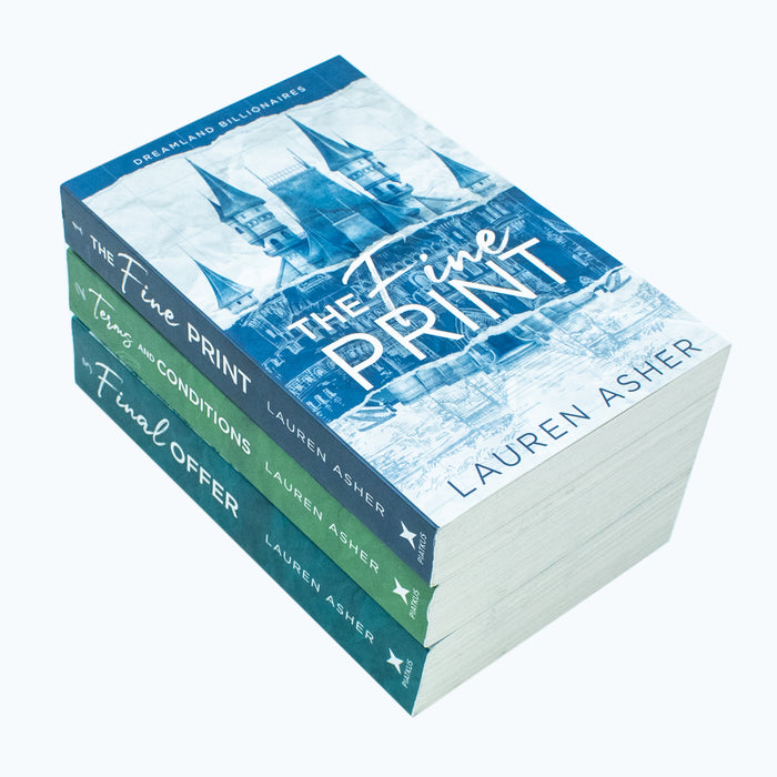 Lauren Asher Dreamland Billionaires Series Collection 3 Books Set (The Fine Print)