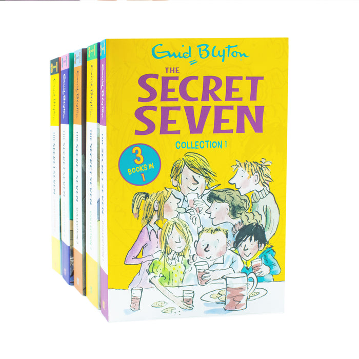 Enid Blyton The Secret Seven 15 Story Collection in 5 Books Set (The Secret Seven)