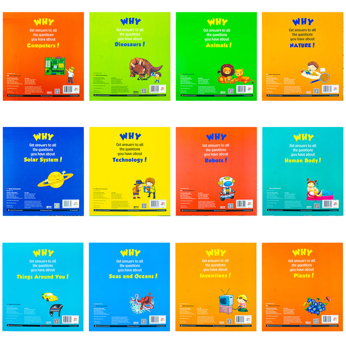 Tell me why? Series Collection of 12 Books Set by Shweta Sinha ( Why Is snapdragon, Jelly Wobble, Robots Snore, Bunnies Hop )