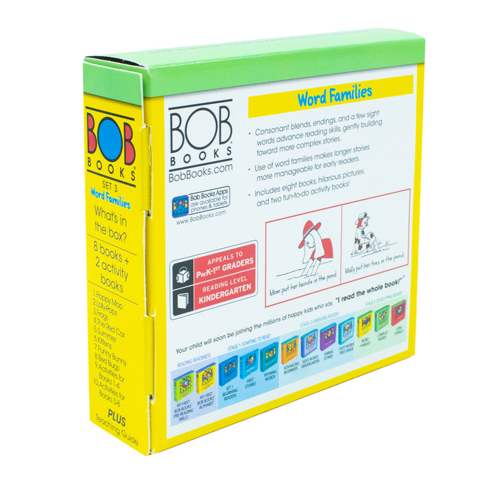 Bob Books -Word Families Box Set Phonics, Ages 4 and Up, Kindergarten, First Grade (Stage 3: Developing Reader): 03