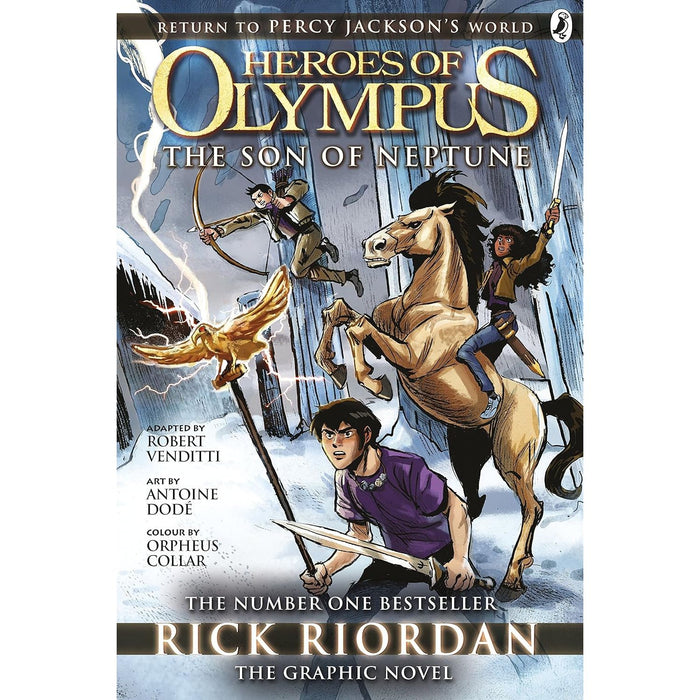 The Heroes of Olympus: The Graphic Novel 3 Books Set By  Rick Riordan  (The Lost Hero, The Son of Neptune,  Heroes of Olympus, the Book Three: Mark of Athena)