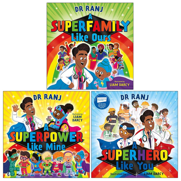 Dr. Ranj Singh Collection 3 Books Set (A Superhero Like You, A Superpower Like Mine, A Superfamily Like Ours) - The Book Bundle