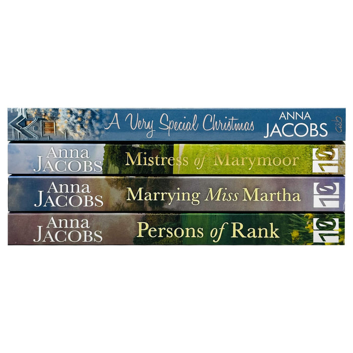 Anna Jacobs Collection 4 Books Set (A Very Special Christmas, Mistress of Marymoor, Marrying Miss Martha & Persons of Rank)