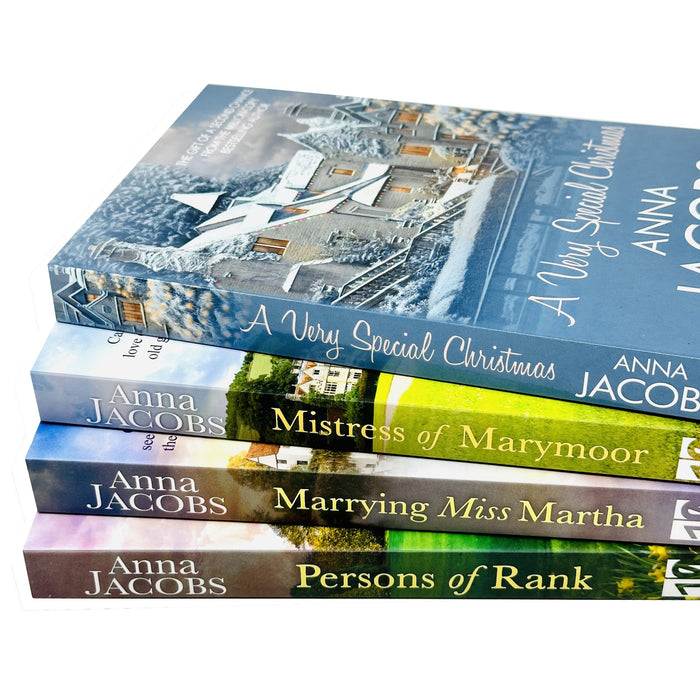 Anna Jacobs Collection 4 Books Set (A Very Special Christmas, Mistress of Marymoor, Marrying Miss Martha & Persons of Rank)