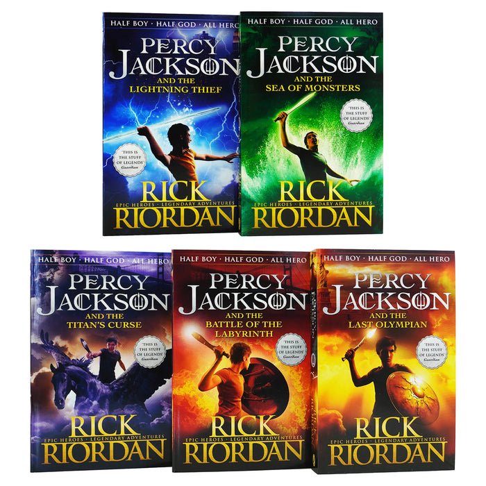  Percy Jackson 5 Books Collection Set Pack The Lightning Thief  New: 9780141362694: Rick Riordan: Libros