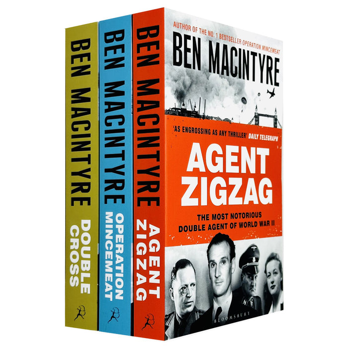 Ben Macintyre Collection 3 Books Set (Operation Mincemeat, Double Cross, Agent Zigzag)