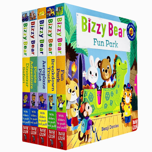 Bizzy Bear Series 5 Books Collection Bundle Set(Fun Park, Breakdown Truck, Aeroplane Pilot) - The Book Bundle